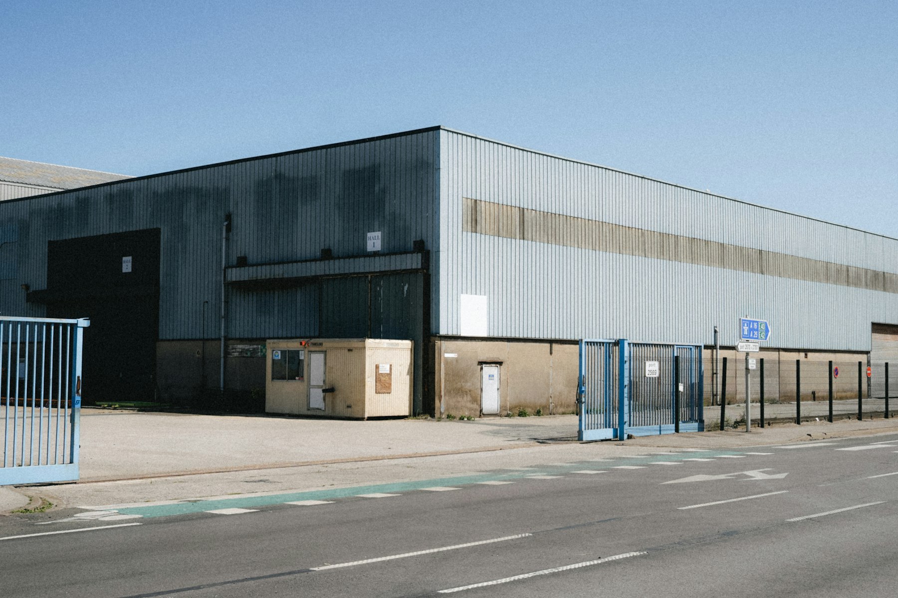 A distribution warehouse exterior